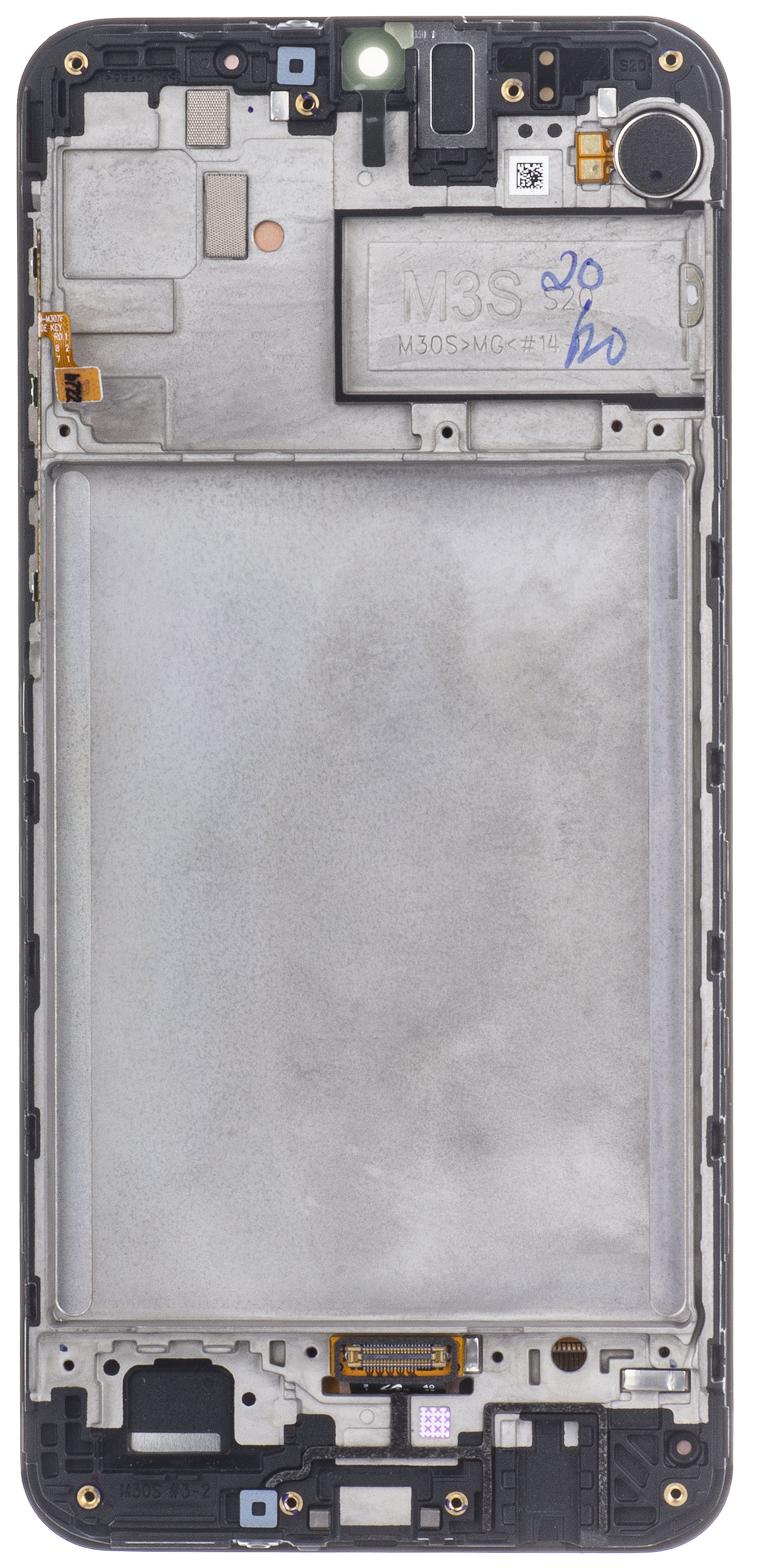 Display sa Touchscreen-om Samsung Galaxy M21 M215 / M30s M307, sa Ramom, Crni, Service Pack GH82-21265A