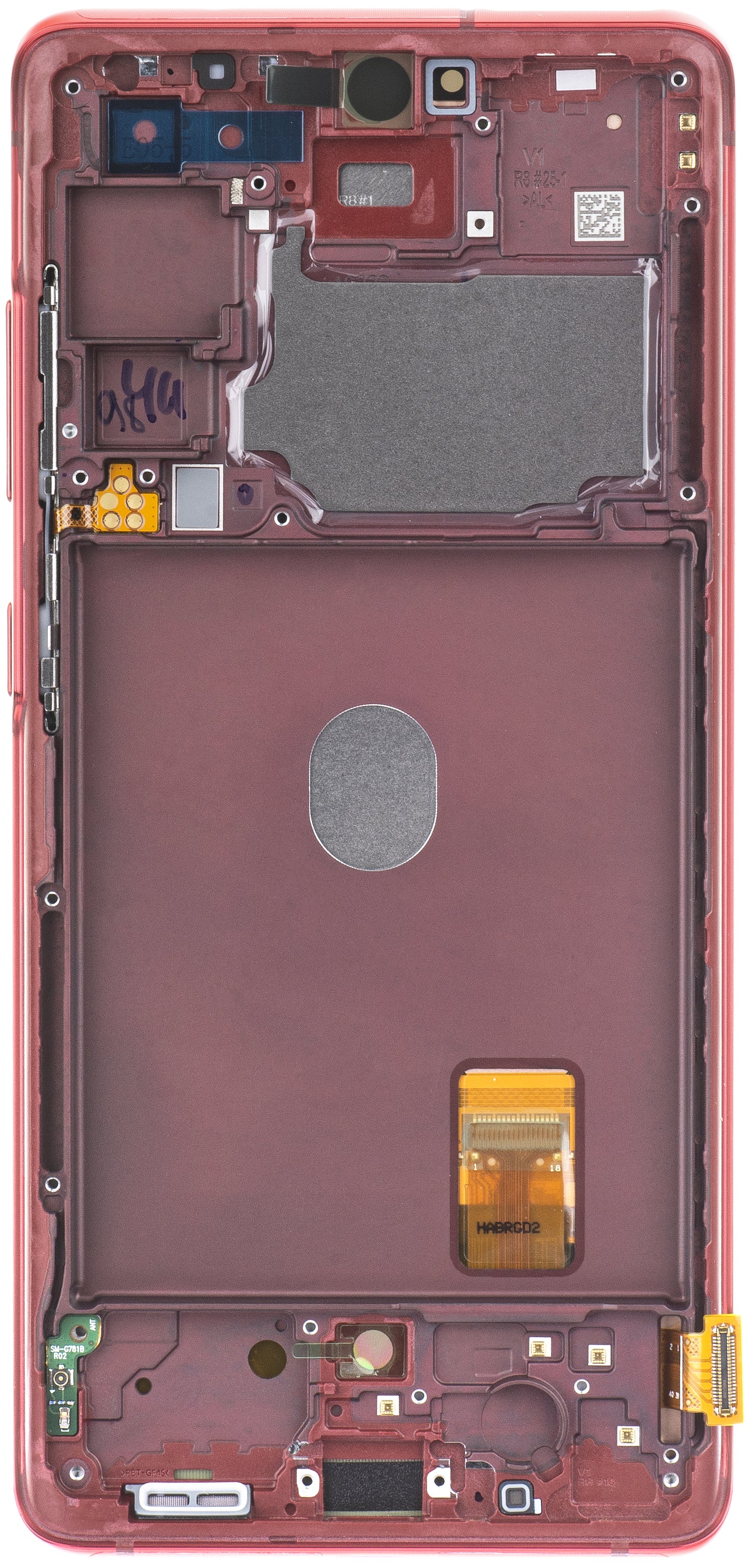 Display sa Touchscreen-om Samsung Galaxy S20 FE 5G G781, sa Ramom, Crveni, Service Pack GH82-24214E