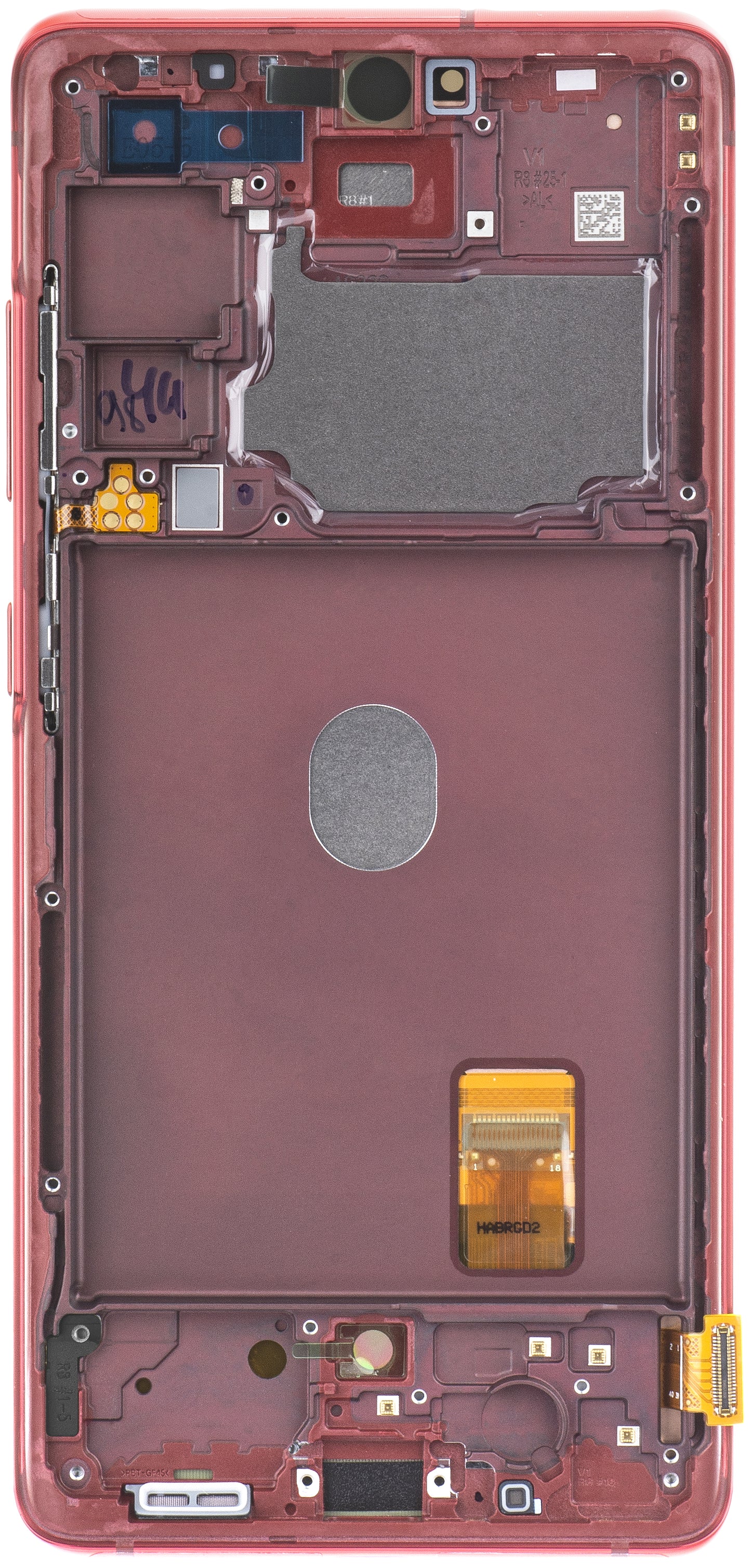 Display sa Touchscreen-om Samsung Galaxy S20 FE G780, sa Ramom, Crveni, Service Pack GH82-24219E