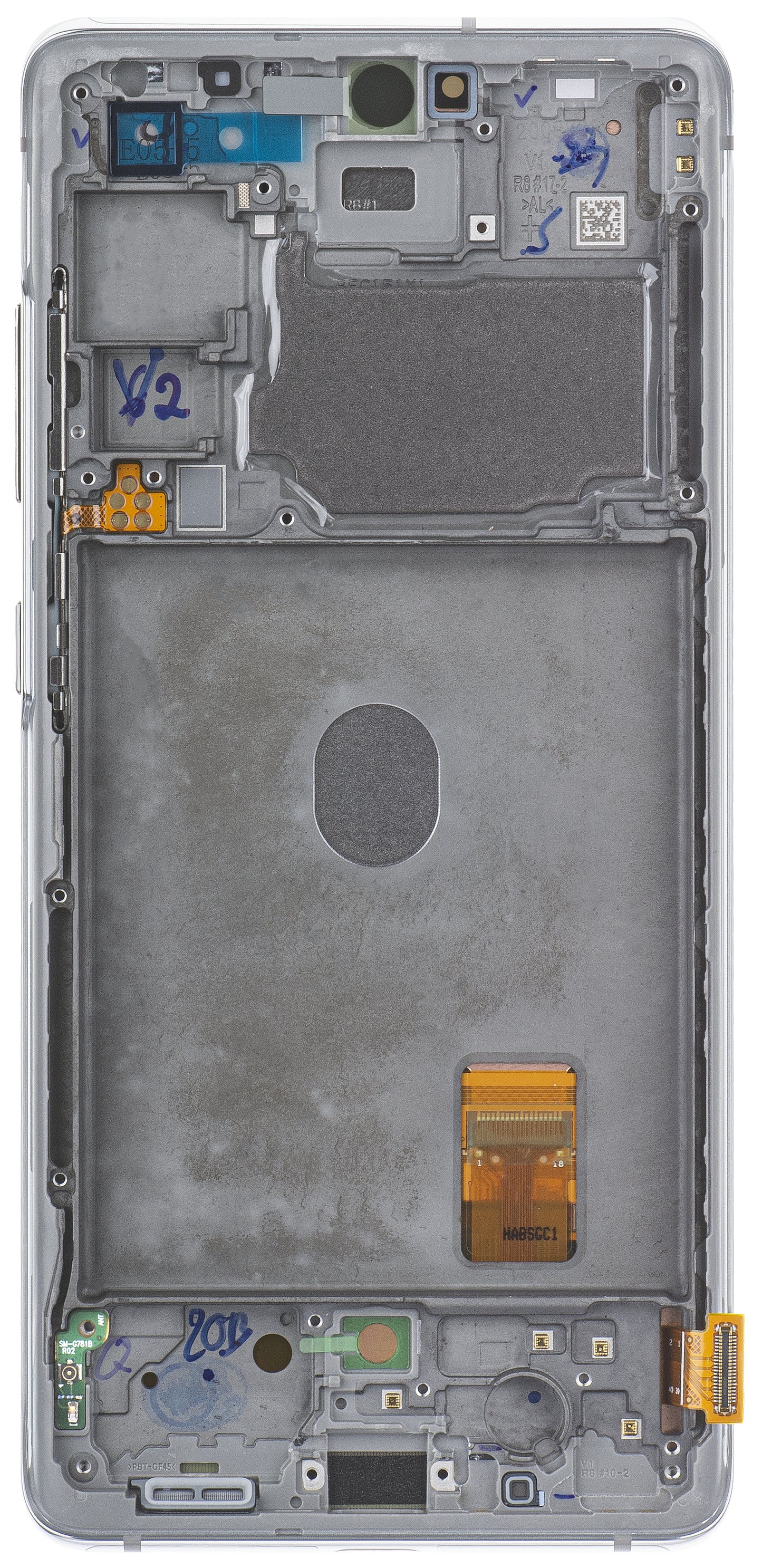 Display sa Touchscreen-om Samsung Galaxy S20 FE 5G G781, sa Ramom, Beli, Service Pack GH82-24214B