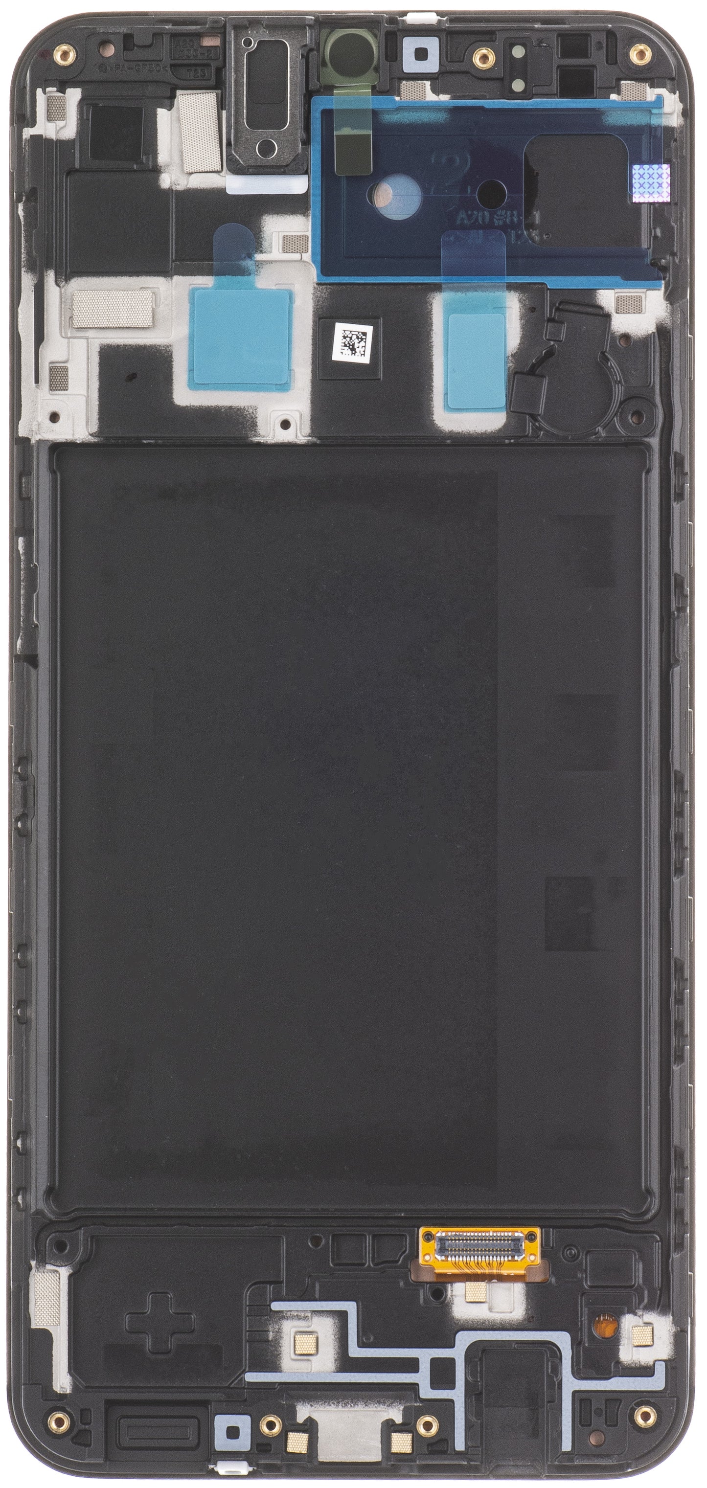 Display sa Touchscreen-om Samsung Galaxy A20 A205, sa Ramom, Crni, Service Pack GH82-19571A