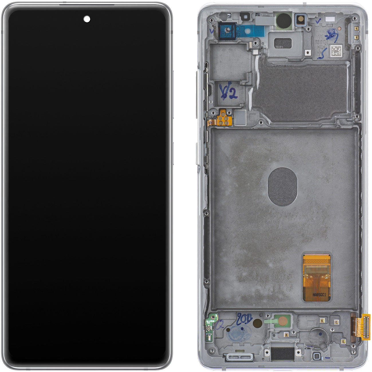 Display sa Touchscreen-om Samsung Galaxy S20 FE 5G G781, sa Ramom, Beli, Service Pack GH82-24214B