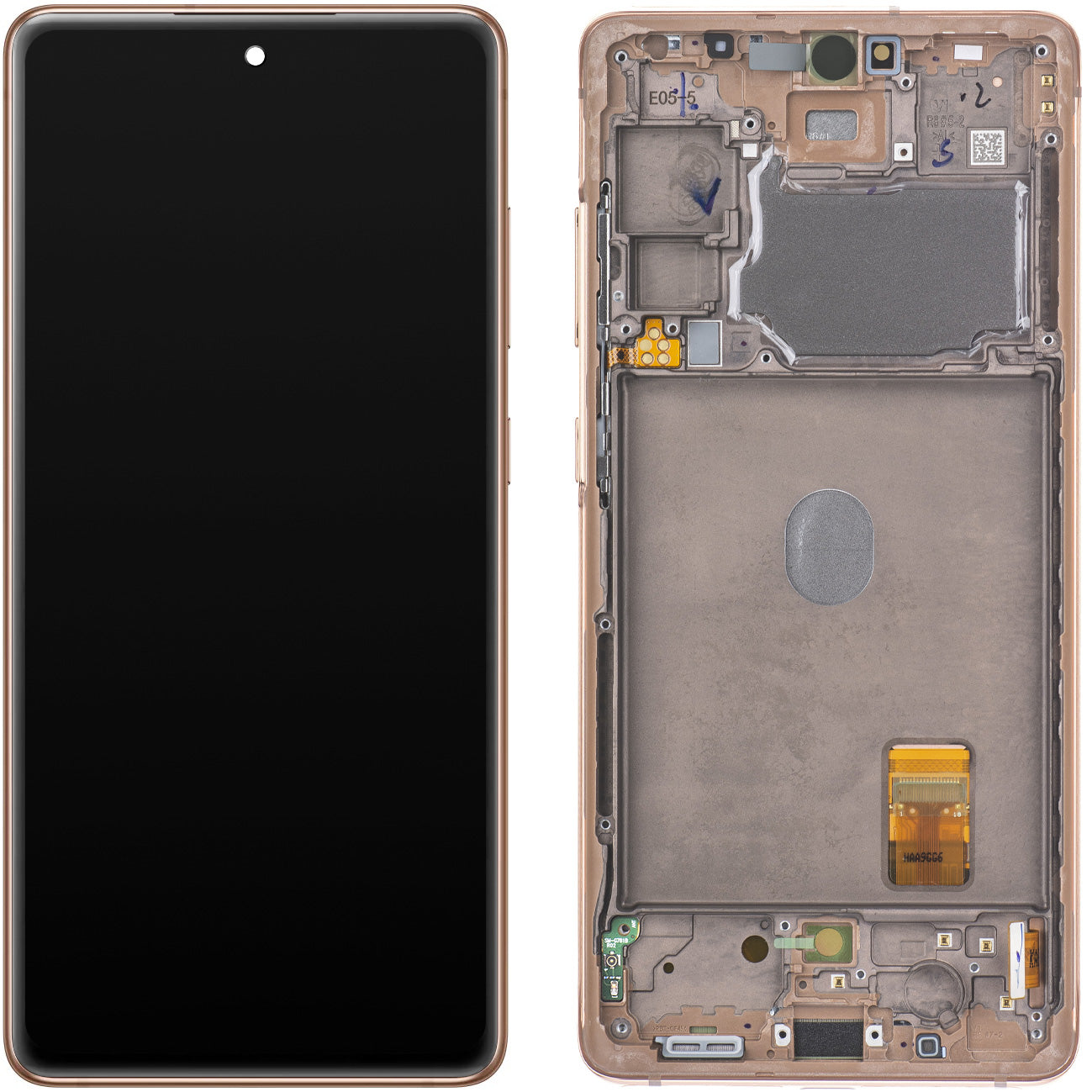 Display sa Touchscreen-om Samsung Galaxy S20 FE 5G G781, sa Ramom, Narandžasti, Service Pack GH82-24215F
