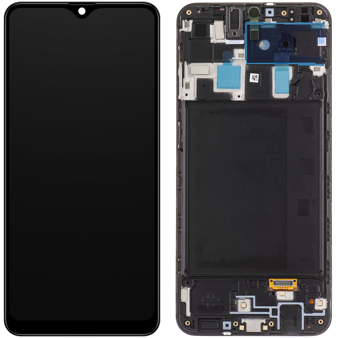 Display sa Touchscreen-om Samsung Galaxy A20 A205, sa Ramom, Crni, Service Pack GH82-19571A
