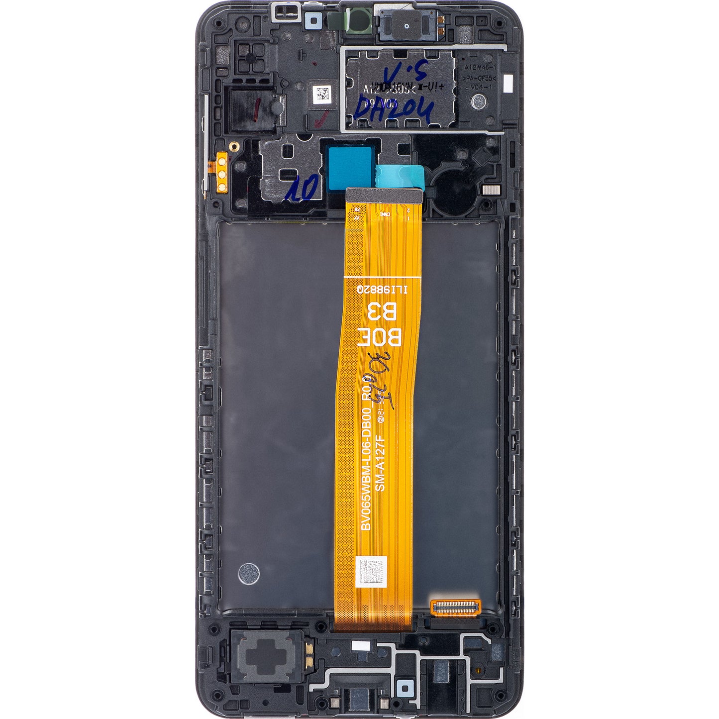 Display sa Touchscreen-om Samsung Galaxy A12 Nacho A127, sa Ramom, Crni, Service Pack GH82-26486A