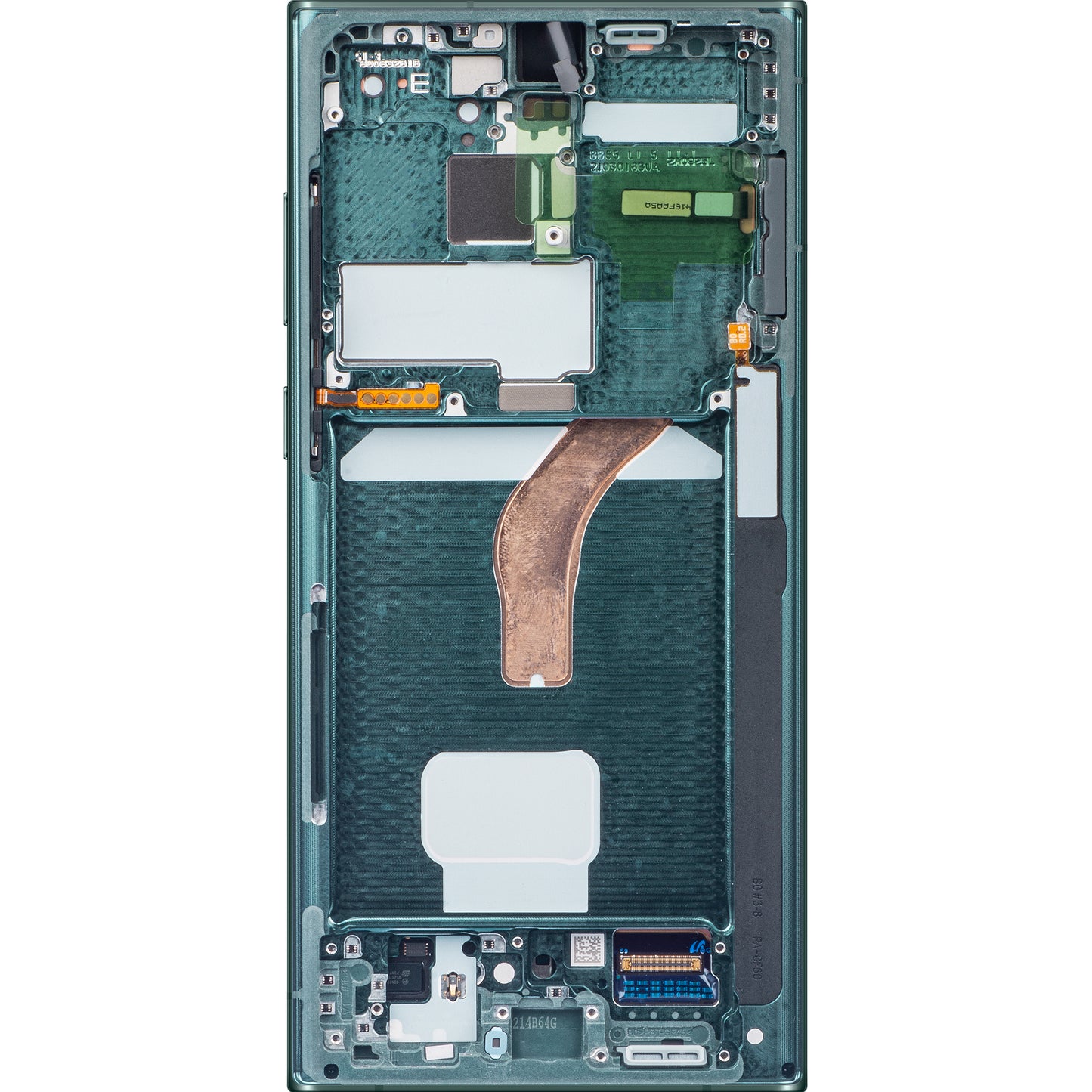 Display sa Touchscreen-om Samsung Galaxy S22 Ultra 5G S908, sa Ramom, Zelena, Service Pack GH82-27488D