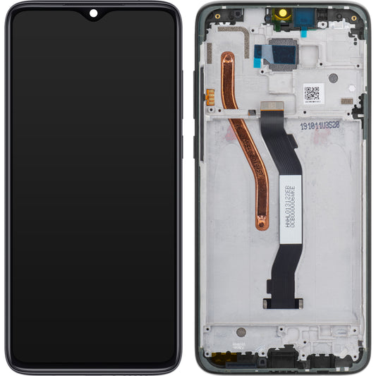 Ekran sa dodirnim ekranom Xiaomi Redmi Note 8 Pro, sa ramom, crni, Service Pack 56000500G700