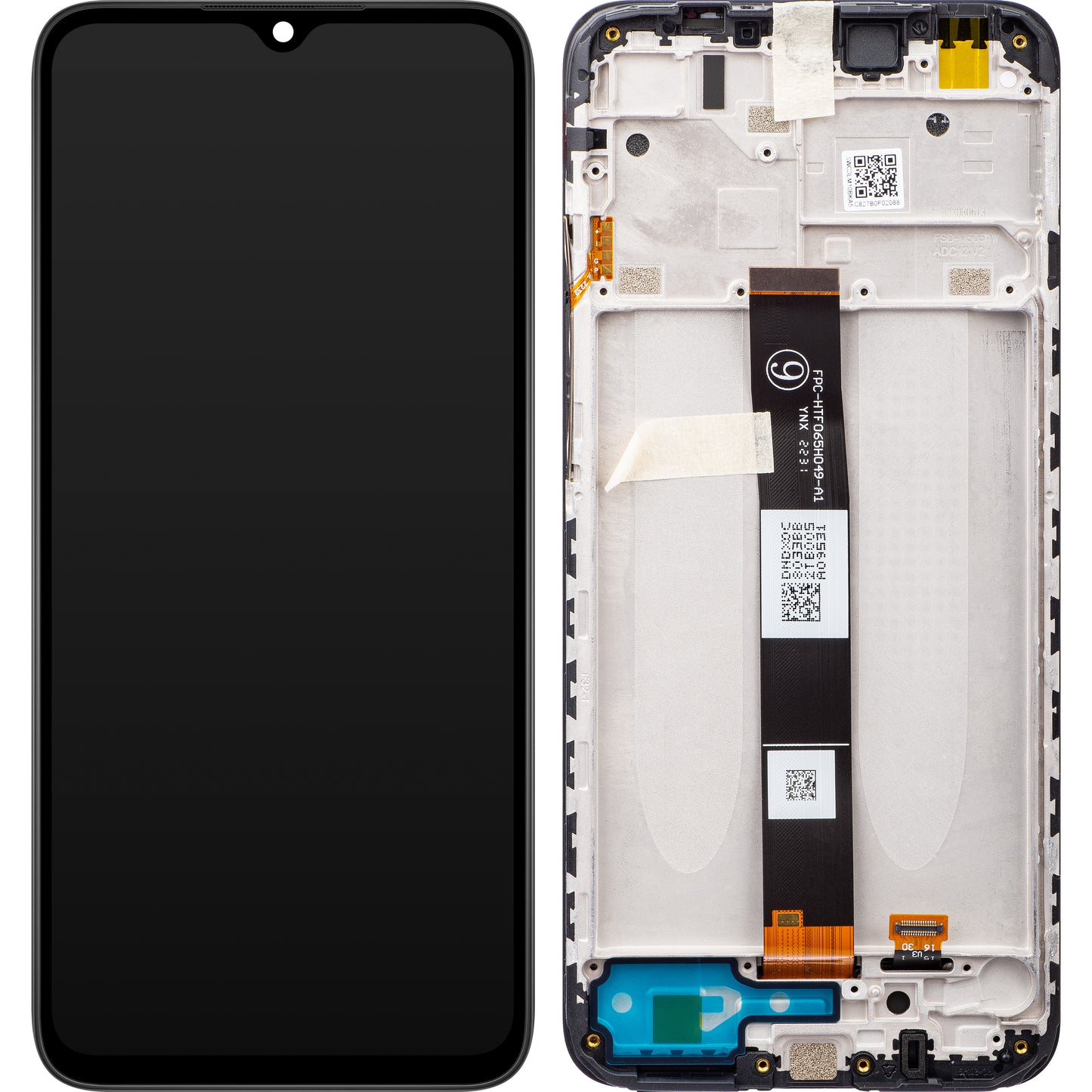 Display sa Touchscreenom Xiaomi Redmi 9C NFC / 9C / 9A, sa Ramom, Crni, Service Pack 5600070C3L00