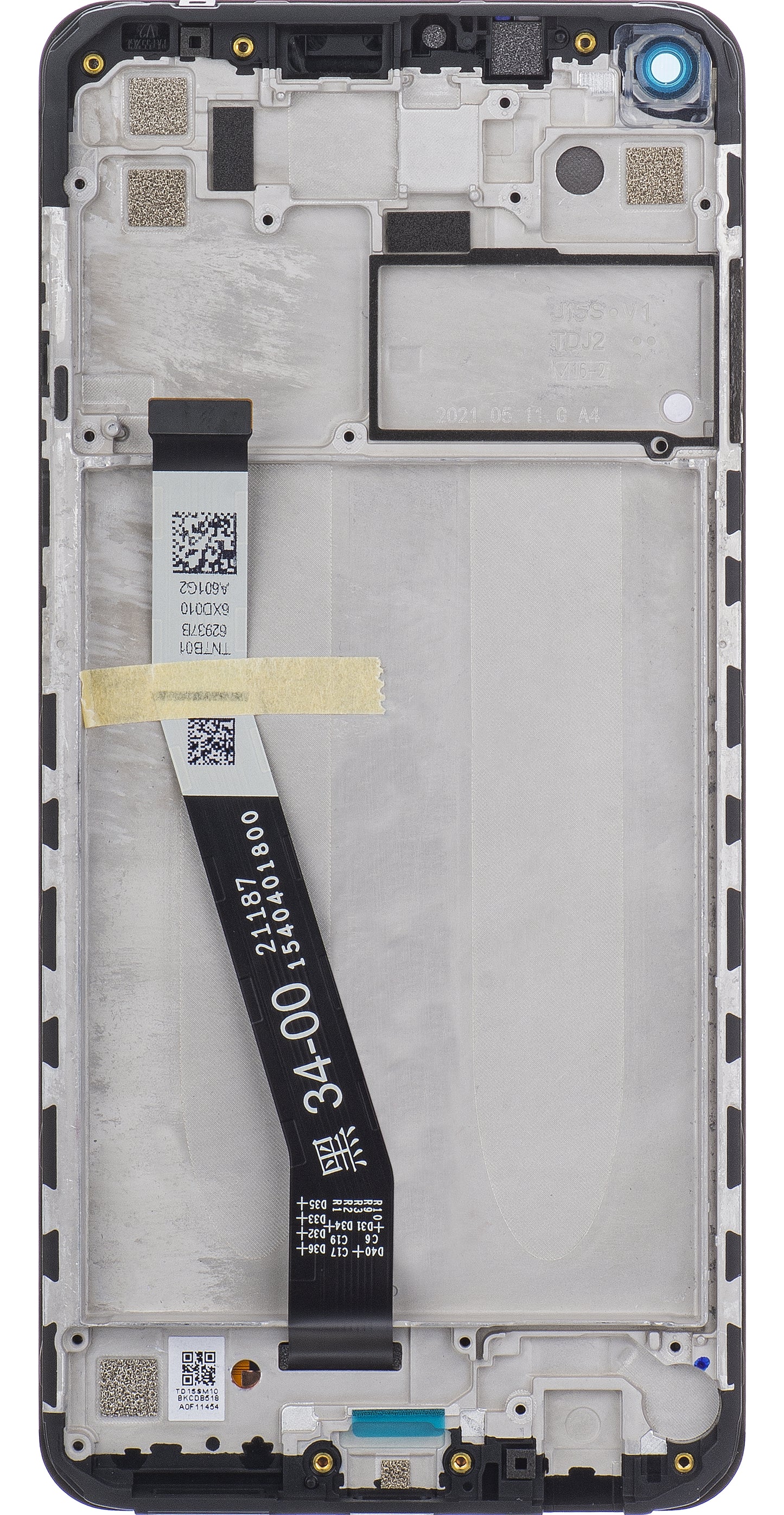 Ekran sa dodirnim ekranom Xiaomi Redmi Note 9, sa ramom, crni, Service Pack 560003J15S00