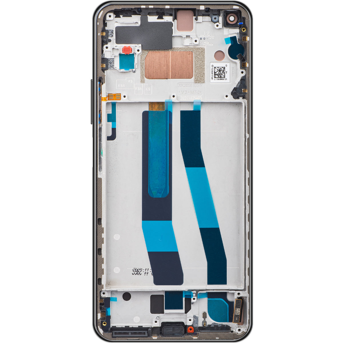 Display sa Touchscreen-om Xiaomi 11 Lite 5G NE, sa Ramom, Crni (Truffle Black), Service Pack 5600030K9D00