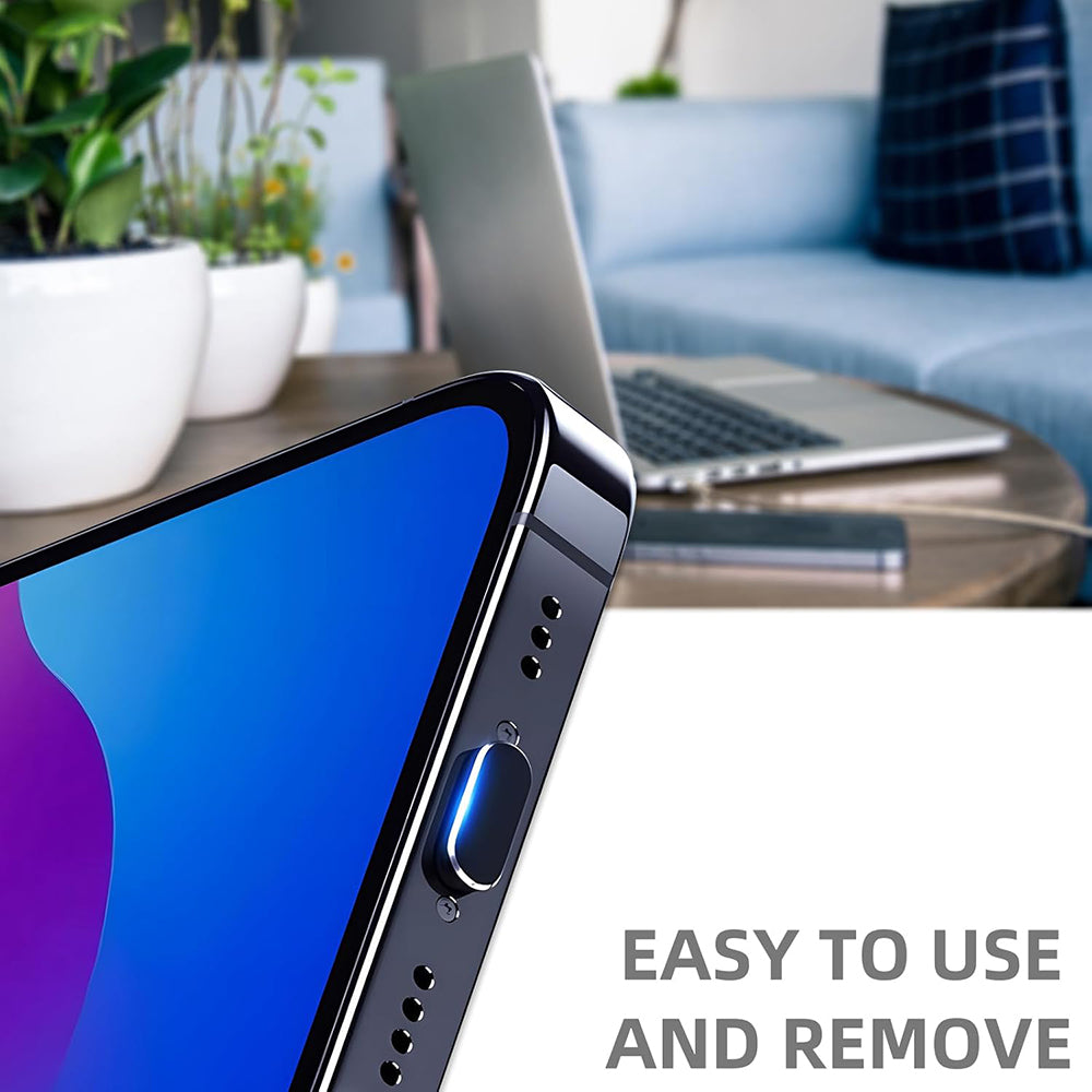 Čep protiv prašine za port telefona Techsuit AD1, USB-C, Set 4 komada, Crna