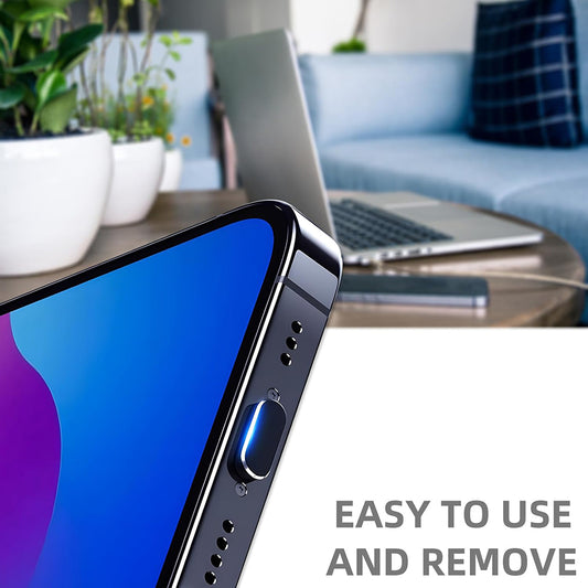 Čep protiv prašine za port telefona Techsuit AD1, USB-C, Set 4 komada, Crna