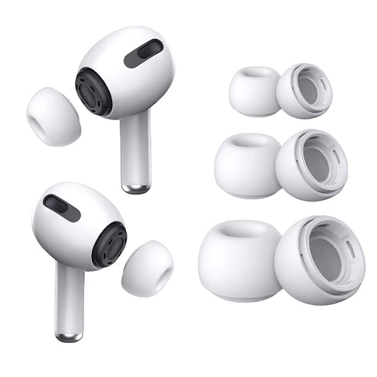 Čepovi Tech-Protect za Apple AirPods Pro seriju, Veličina S / M / L, Beli