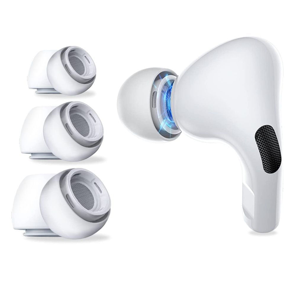 Dopovi Techsuit ET1 za Apple AirPods Pro seriju, Veličine XS / S / L, Beli