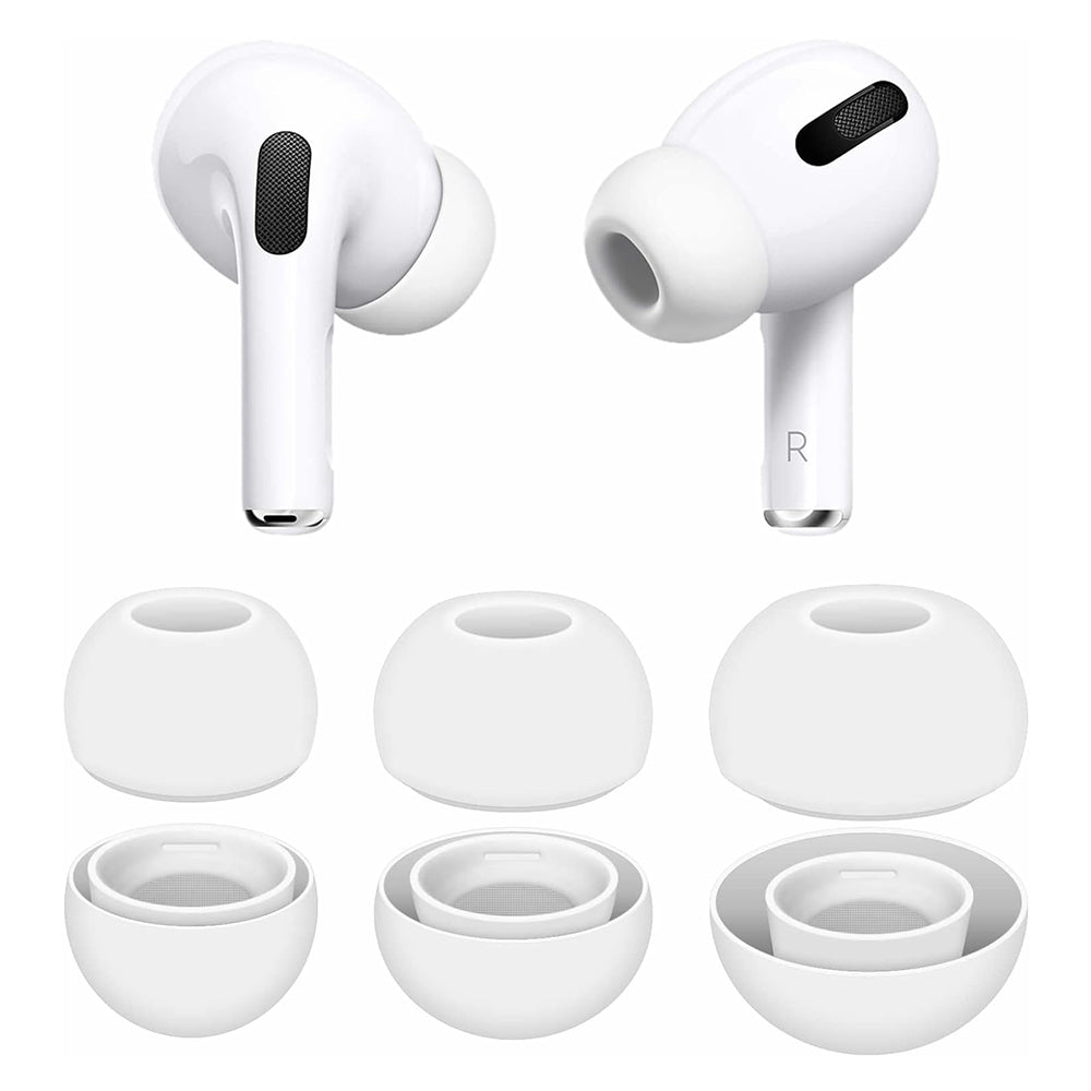 Dopovi Techsuit ET1 za Apple AirPods Pro seriju, Veličine XS / S / L, Beli