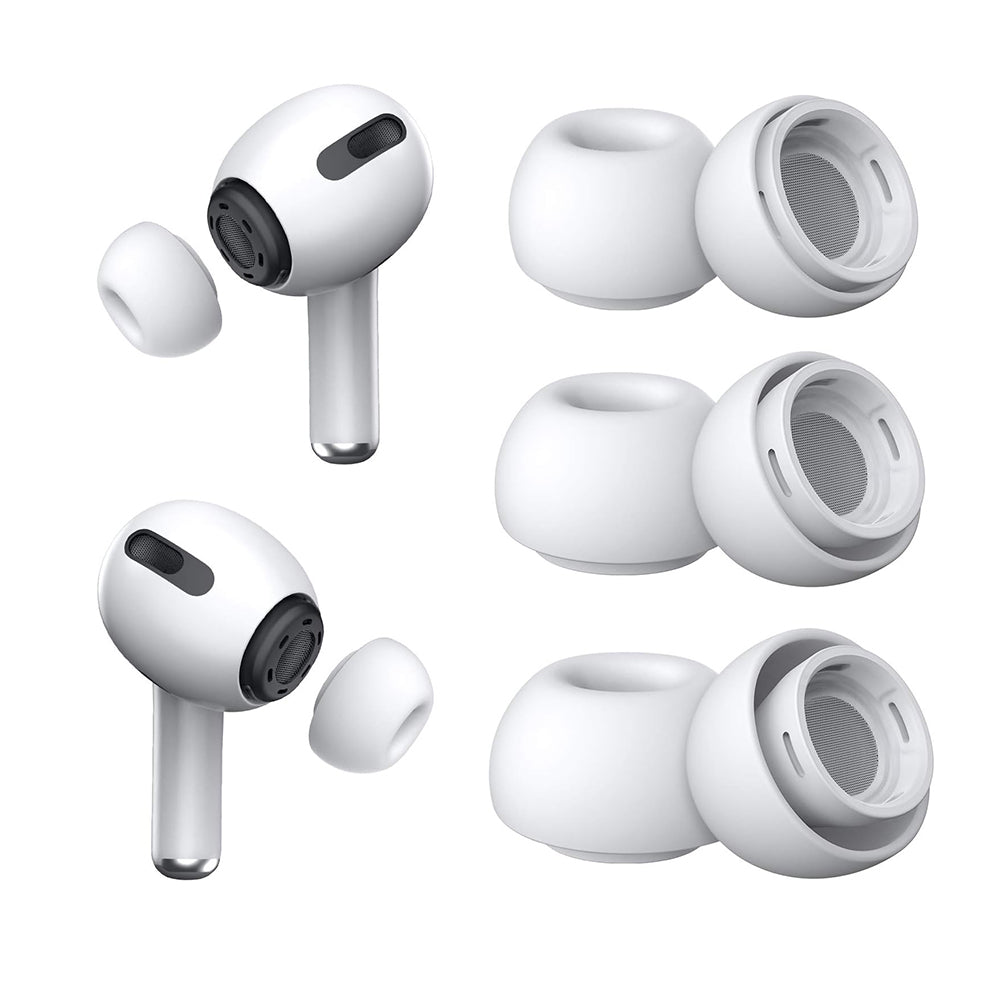 Dopovi Techsuit ET1 za Apple AirPods Pro seriju, Veličine XS / S / L, Beli