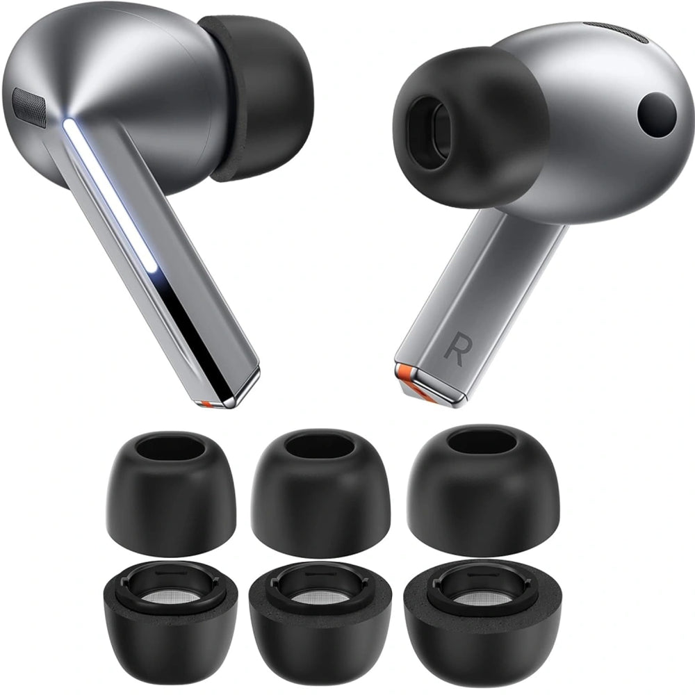 Čepovi Techsuit ET3 za Samsung Galaxy Buds3 Pro, Veličina S / M / L, Beli