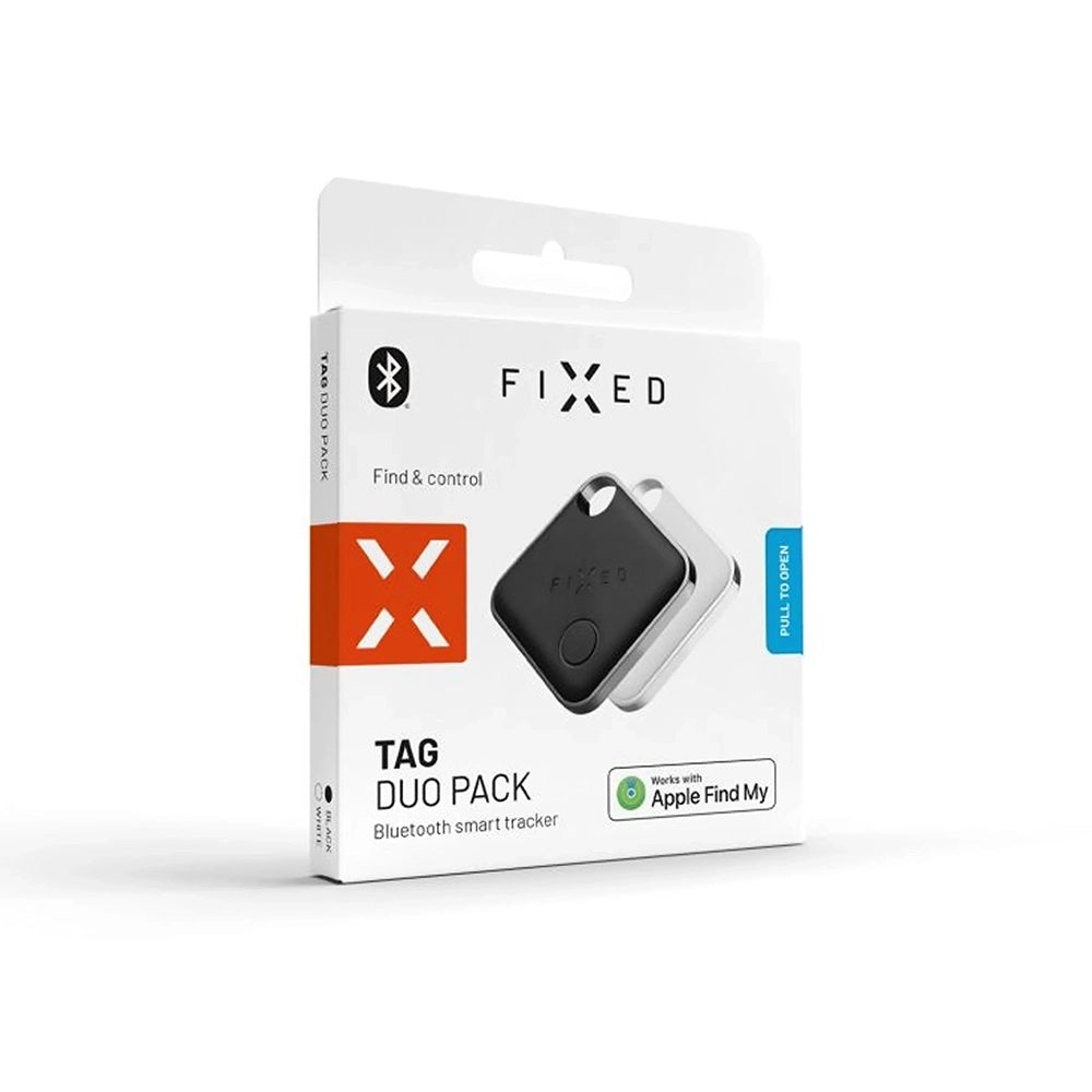 Fixed SmartTag Duo za iOS, Set 2 Komada, Belo / Crno