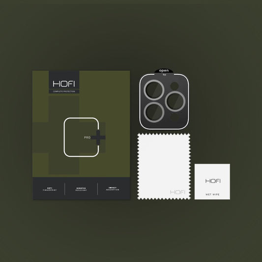 Folija za zaštitu zadnje kamere HOFI CamRing PRO+ za Apple iPhone 15 Pro Max / 15 Pro, Kaljeno staklo