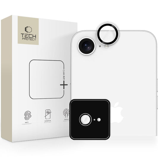 Zaštitna folija za zadnju kameru Tech-Protect CamRing Fit+ za Apple iPhone 16e, Kaljeno staklo