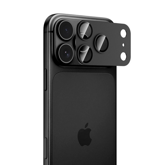 Zaštitna folija za zadnju kameru Tech-Protect CamFull Fit+ za Apple iPhone 18 Pro, kaljeno staklo, crna