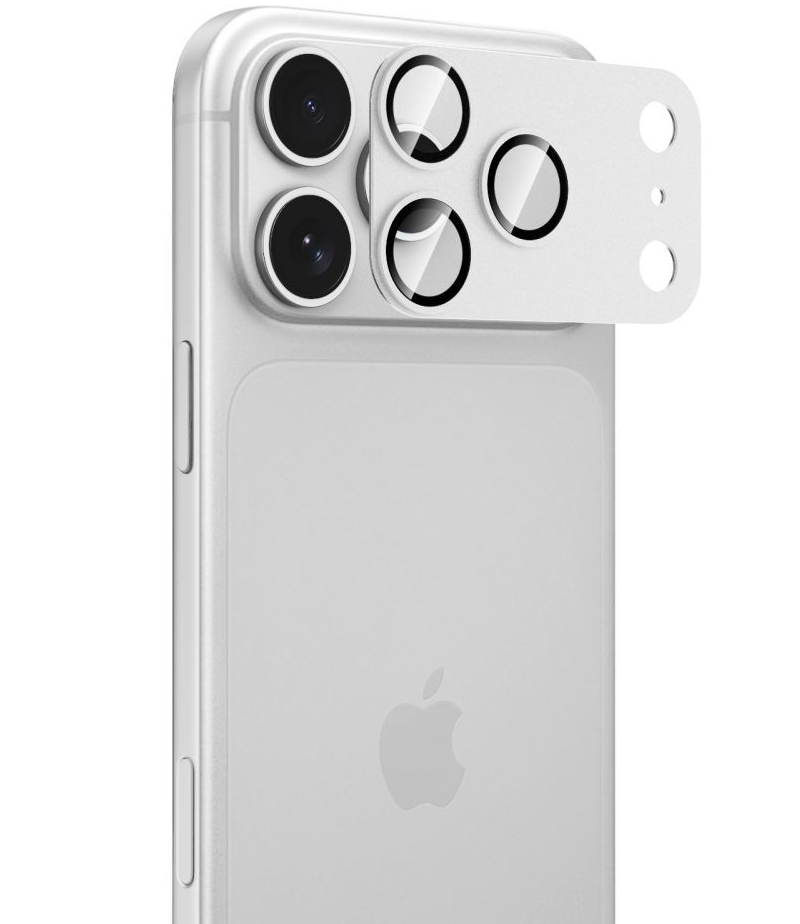 Zaštitna folija za zadnju kameru Tech-Protect CamFull Fit+ za Apple iPhone 18 Pro, Kaljeno staklo, Srebrna
