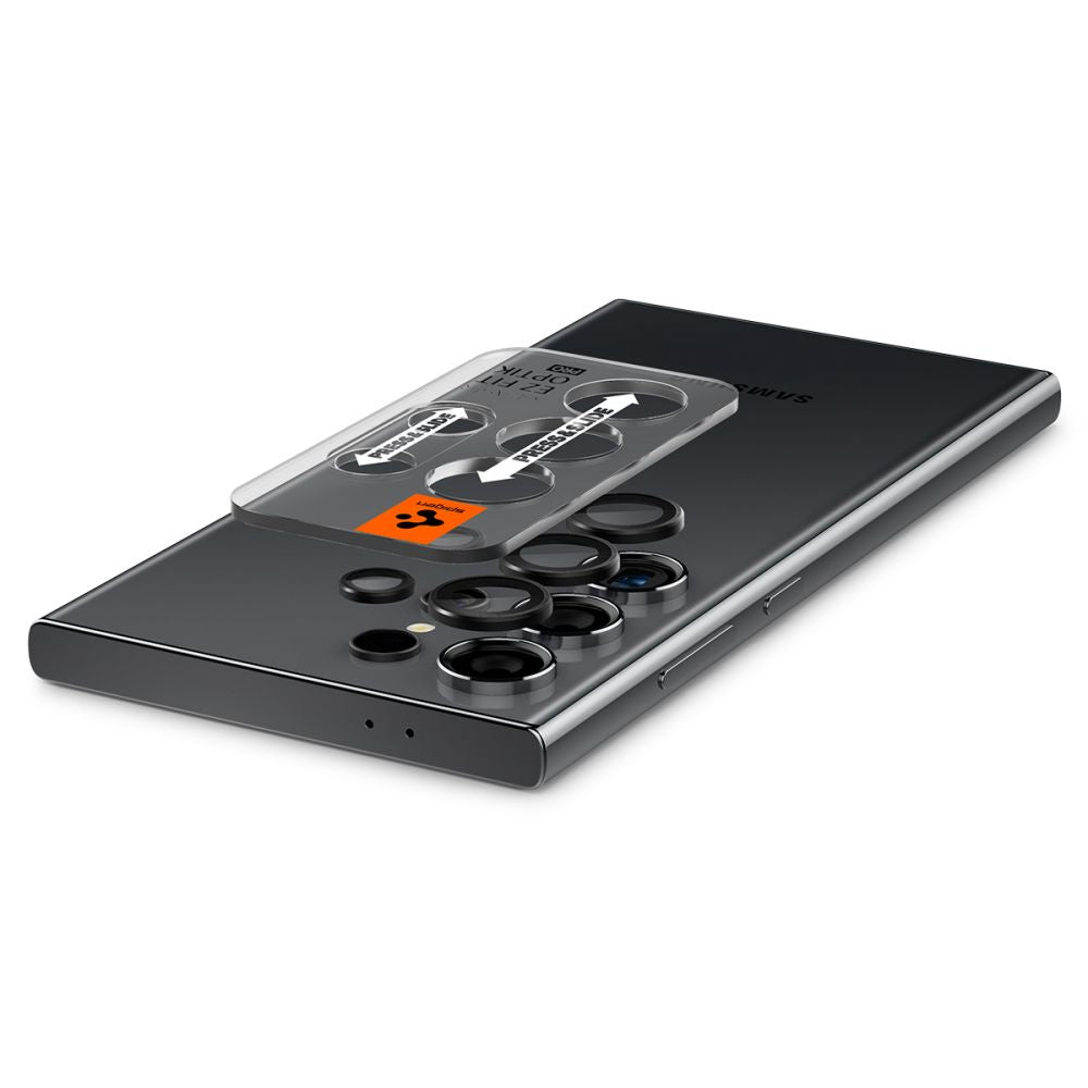 Folija za zaštitu zadnje kamere Spigen EZ FIT za Samsung Galaxy S24 Ultra S928, Kaljeno staklo, Set od 2 komada