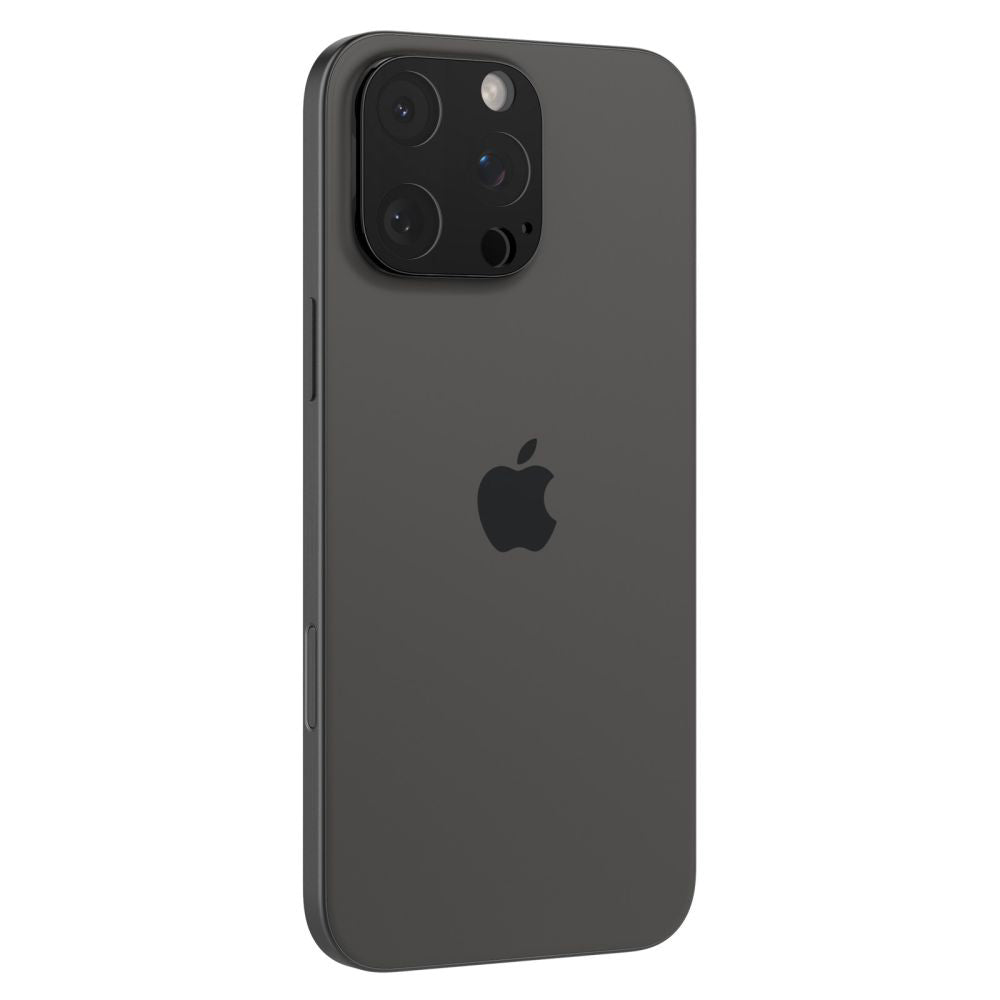 Folija za zaštitu zadnje kamere Spigen Optik za Apple iPhone 15 Pro Max / 15 Pro, Kaljeno staklo, Pun lepak, Set od 2 komada, Crna AGL05273