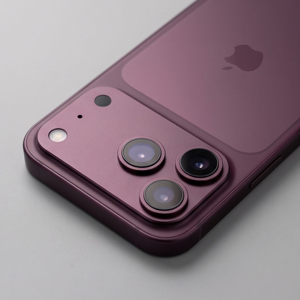 Zaštitna folija za zadnju kameru Tech-Protect CamFull Fit+ za Apple iPhone 18 Pro, Kaljeno staklo, Bordo