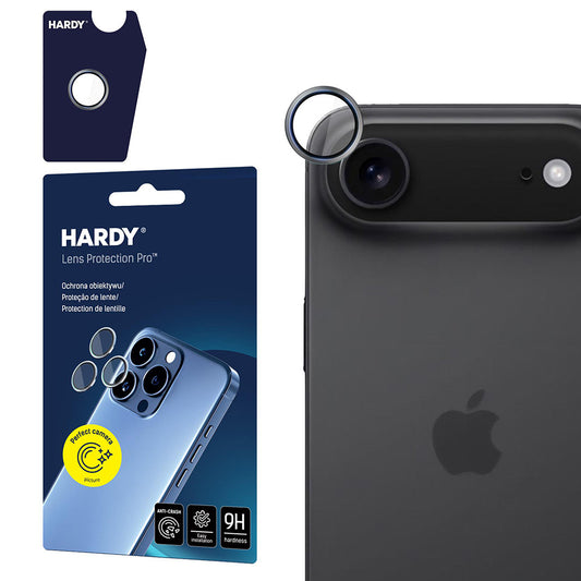 Folija za zaštitu zadnje kamere 3MK Hardy Protection Pro za Apple iPhone 17 Air, Kaljeno staklo, Siva