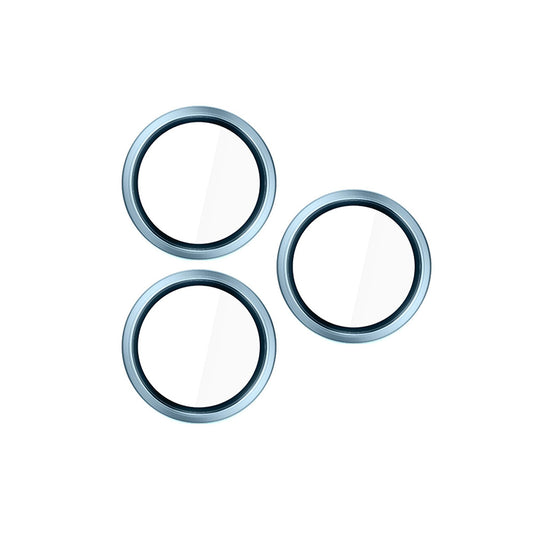 Folija za zaštitu zadnje kamere 3MK Hardy Protection Pro za Apple iPhone 17 Pro Max / 17 Pro, Kaljeno staklo, Plava