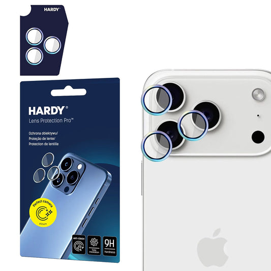 Folija za zaštitu zadnje kamere 3MK Hardy Protection Pro za Apple iPhone 17 Pro Max / 17 Pro, Kaljeno staklo, Višebojna