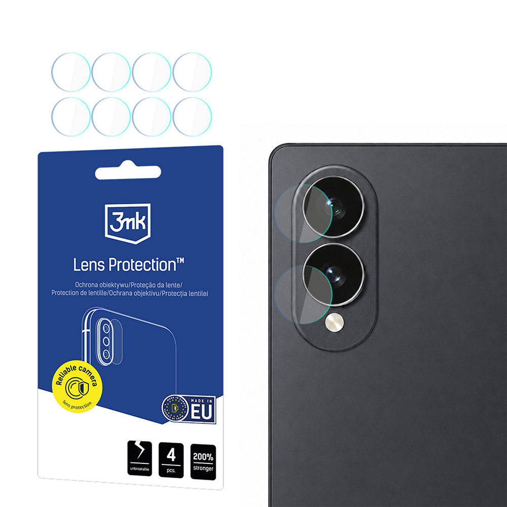 Zaštitna folija za zadnju kameru 3MK Protection za Samsung Galaxy Z Fold8 F971, Kaljeno staklo, Set od 4 komada, Providna
