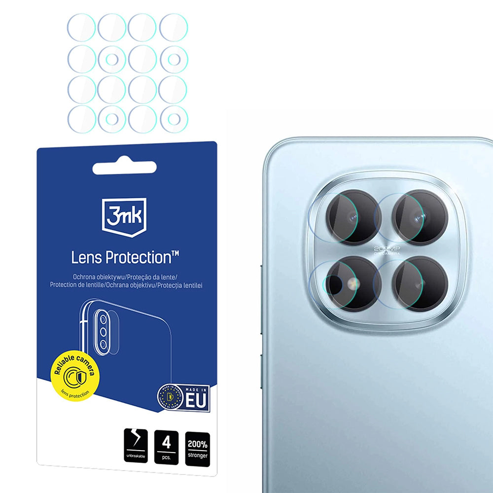 Folija za zaštitu zadnje kamere 3MK Protection za Xiaomi Redmi Note 15 Pro+ 5G, Fleksibilno staklo, Set od 4 komada, Providna