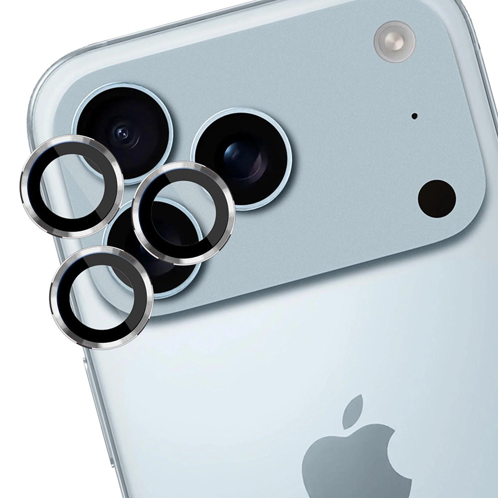 Folija za zaštitu zadnje kamere 3MK Protection Pro za Apple iPhone 17 Pro Max / 17 Pro, Kaljeno staklo, Srebrna