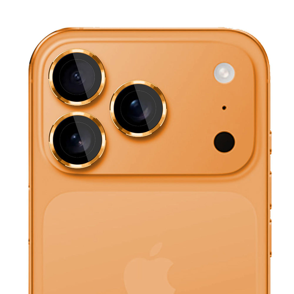 Folija za zaštitu zadnje kamere 3MK Protection Pro za Apple iPhone 17 Pro Max / 17 Pro, Kaljeno staklo, Narandžasta