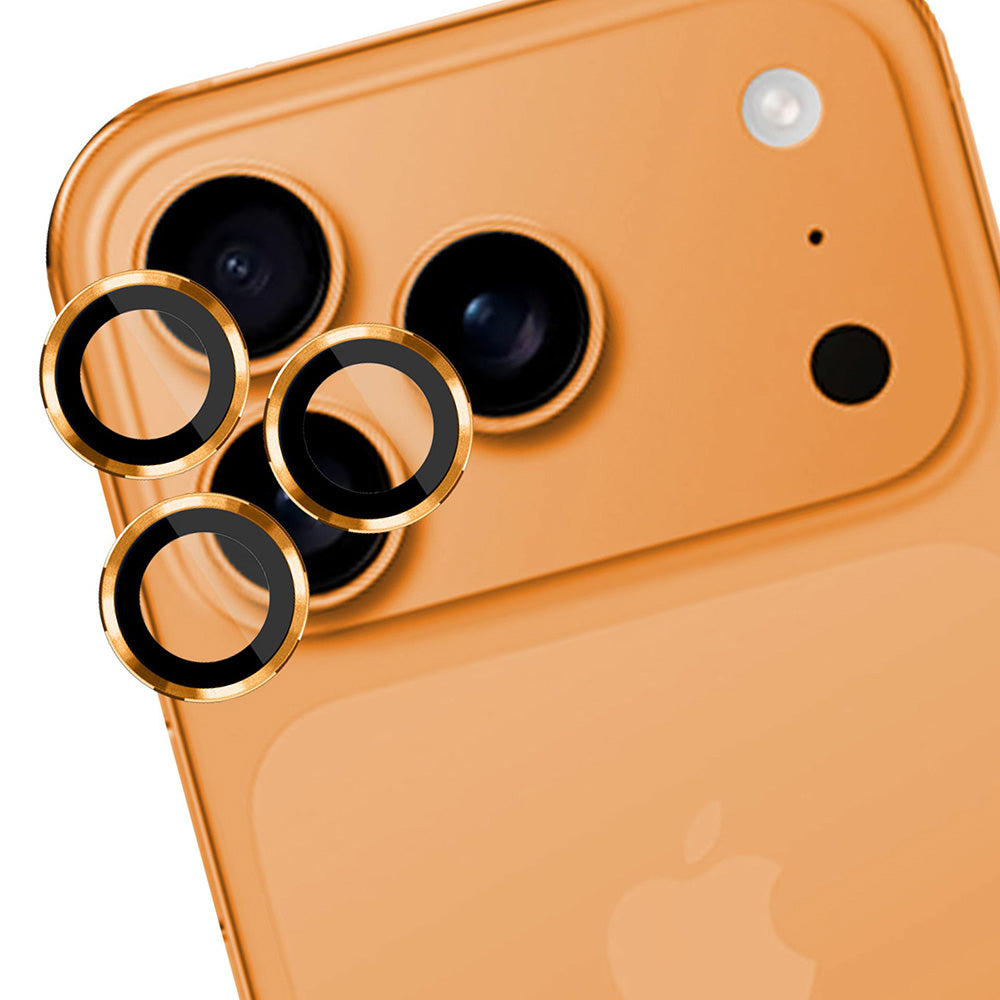 Folija za zaštitu zadnje kamere 3MK Protection Pro za Apple iPhone 17 Pro Max / 17 Pro, Kaljeno staklo, Narandžasta