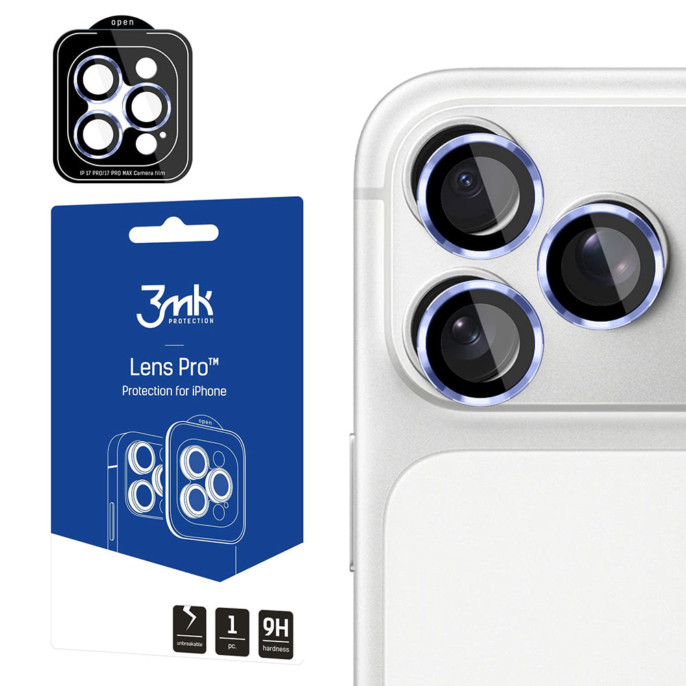 Zaštitna folija za zadnju kameru 3MK Protection Pro za Apple iPhone 18 Pro / 18 Pro Max, Kaljeno staklo, Plava