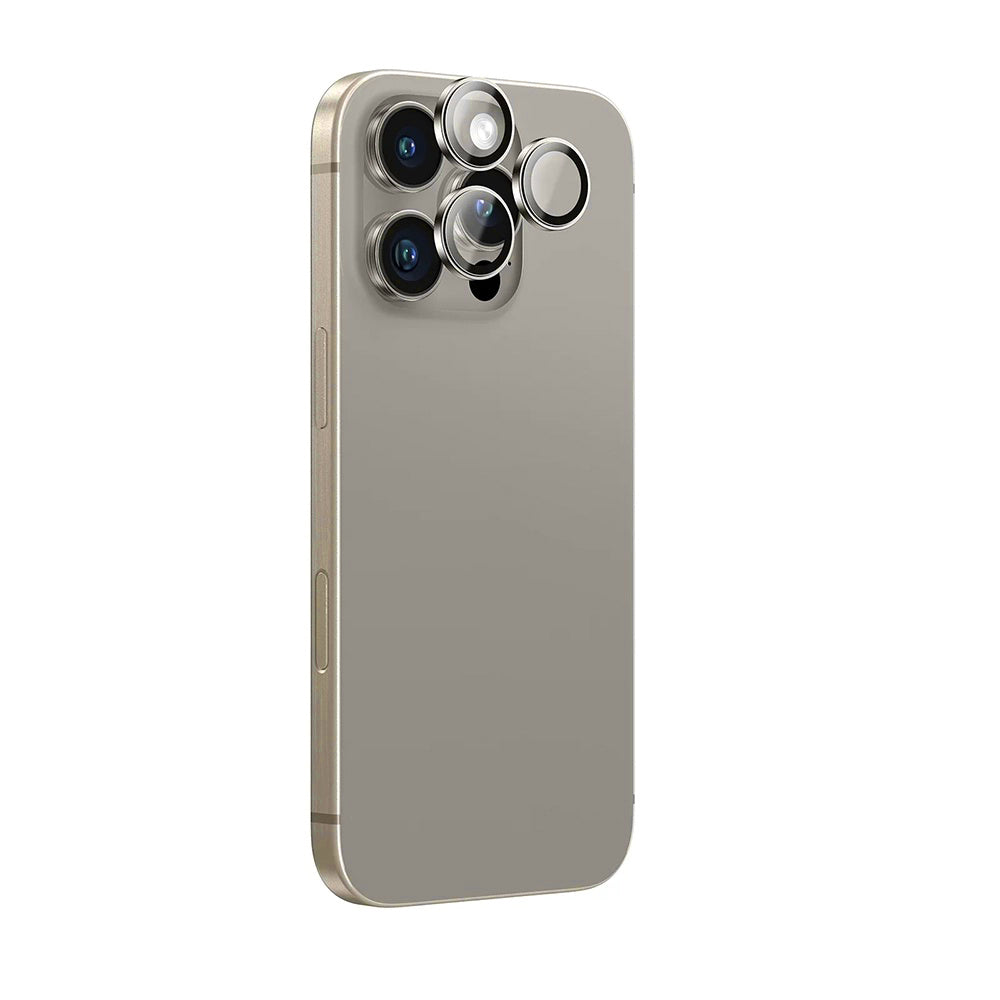 Zaštitna folija za zadnju kameru Anank AR za Apple iPhone 16 Pro Max / 16 Pro, Kaljeno staklo, Metalik siva
