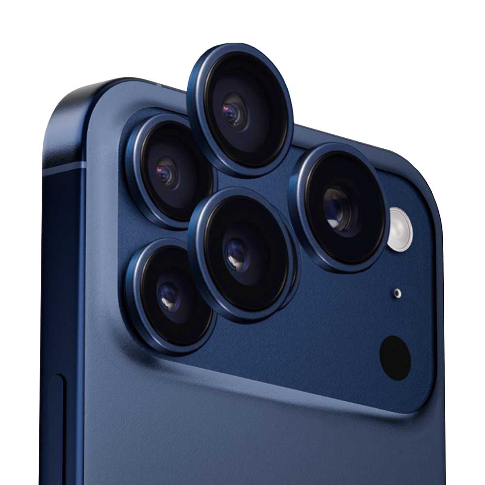 Folija za zaštitu zadnje kamere Anank AR za Apple iPhone 17 Pro Max / 17 Pro, Kaljeno staklo, Plava