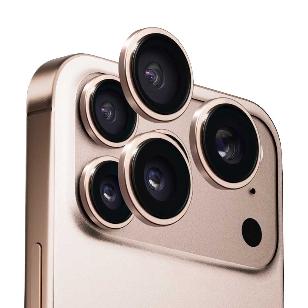 Folija za zaštitu zadnje kamere Anank AR za Apple iPhone 17 Pro Max / 17 Pro, Kaljeno staklo, Zlatna