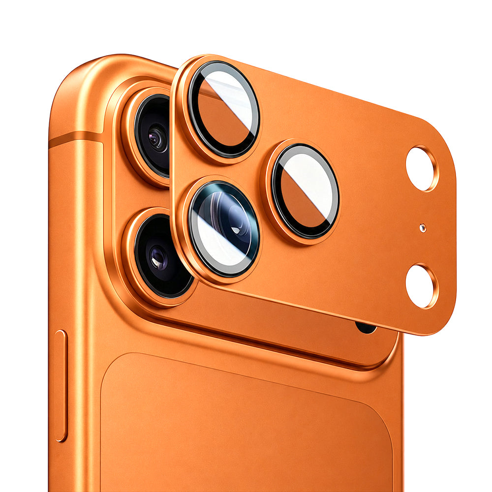 Blueo Integrated Metal zaštitna folija za zadnju kameru za Apple iPhone 17 Pro Max, kaljeno staklo, narandžasta