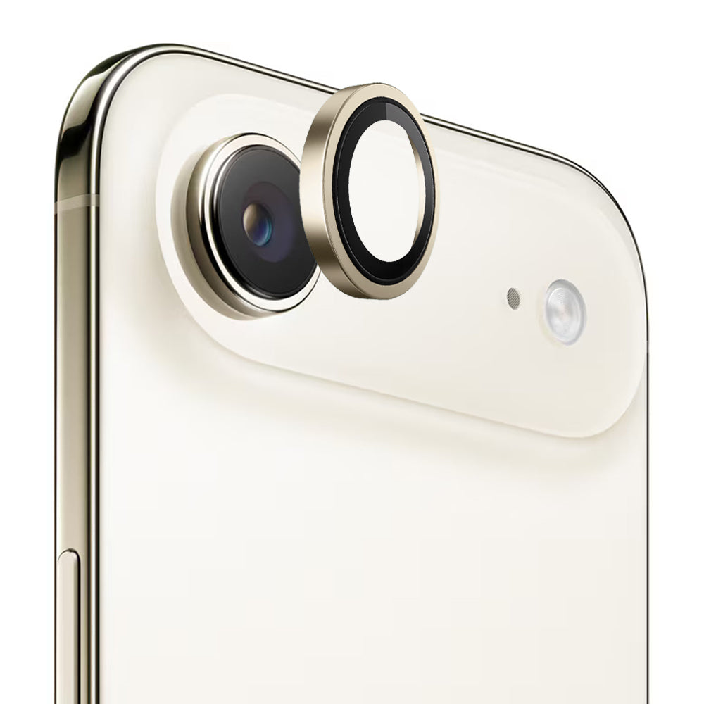 Folija za zaštitu zadnje kamere Blueo Metal Frame za Apple iPhone 17 Air, Kaljeno staklo, Zlatna