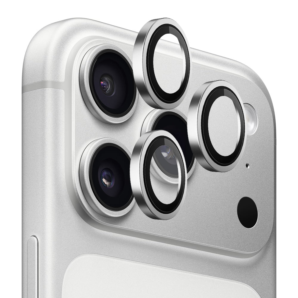 Folija za zaštitu zadnje kamere Blueo Metal Frame za Apple iPhone 17 Pro Max / 17 Pro, Kaljeno staklo, Srebrna