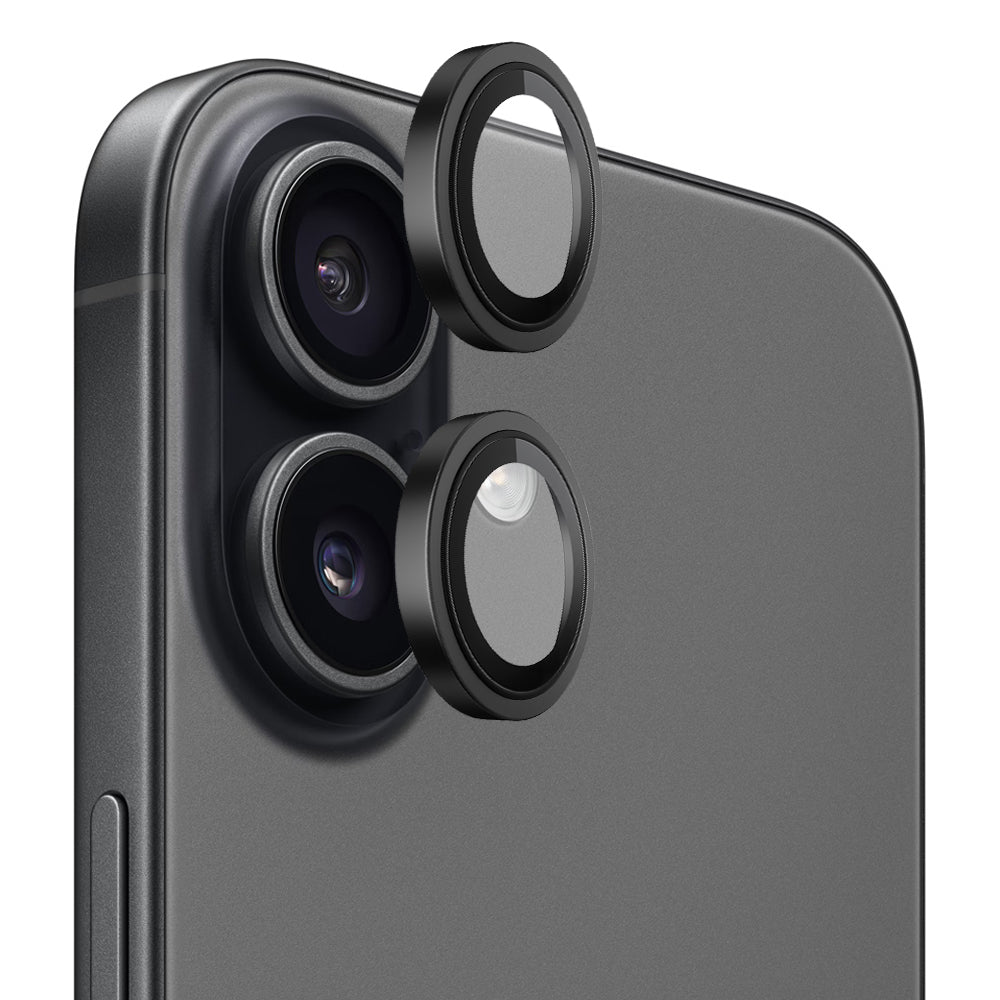 Folija za zaštitu zadnje kamere Blueo Metal Frame za Apple iPhone 17, Kaljeno staklo, Crna