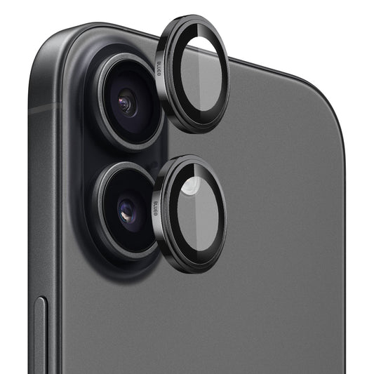 Folija za zaštitu zadnje kamere Blueo Sapphire Crystal za Apple iPhone 17, Kaljeno staklo, Crna