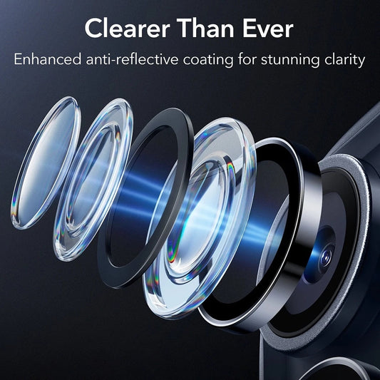 Folija za zaštitu zadnje kamere ESR Armorite za Apple iPhone 17 Pro Max / 17 Pro / 16 Pro Max / 16 Pro, Kaljeno staklo, Plava