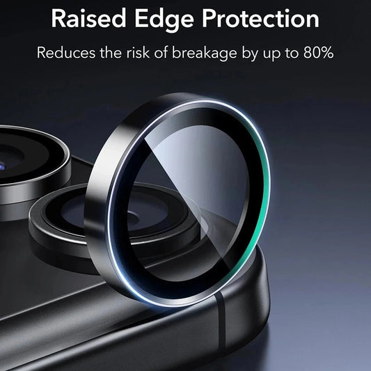 Folija za zaštitu zadnje kamere ESR Armorite za Apple iPhone 17 Pro Max, Kaljeno staklo, Set 2 komada, Crna