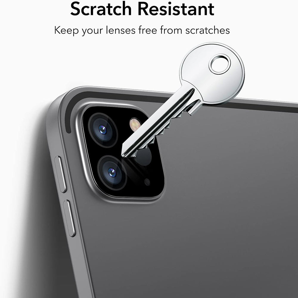 Folija za zaštitu zadnje kamere ESR za Apple iPad Pro 13 (2024) / Pro 11 (2022) / Pro 12.9 (2022), Kaljeno staklo, Set od 2 komada, Crna