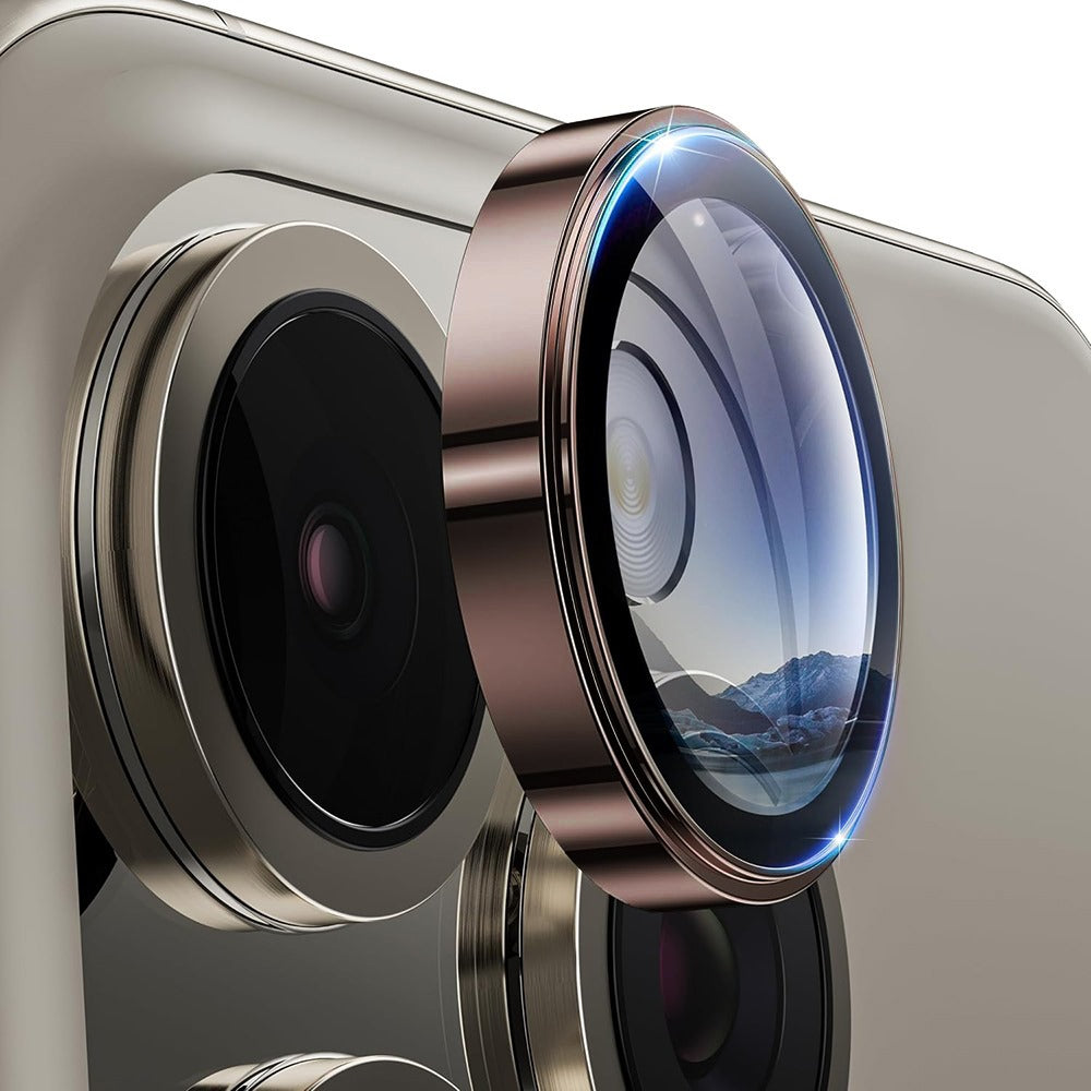 Zaštitna folija za zadnju kameru Lito S+ za Apple iPhone 16 Pro Max / 16 Pro, Kaljeno staklo, Bronzano